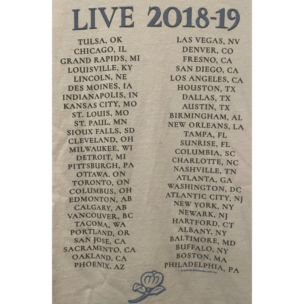 Fleetwood Mac 2018-2019 Concert Tour Graphic T-Shirt White - S - Picture 4 of 5